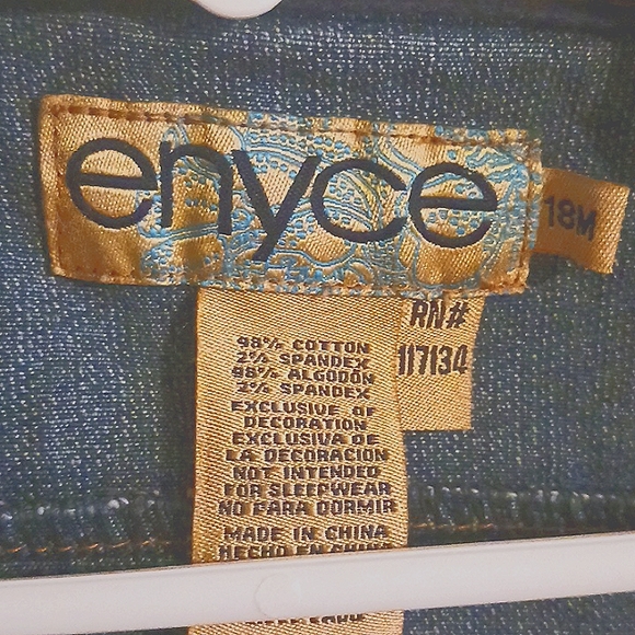 《ENYCE》 Embroidered Jean Jacket •Size 18 mths •NWOT• - Picture 4 of 4